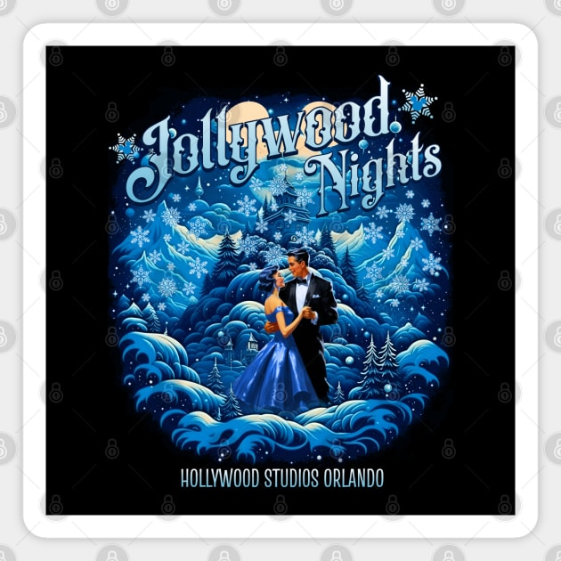 Jollywood Nights Party at Hollywood Studios Orlando Florida Magnet by Joaddo